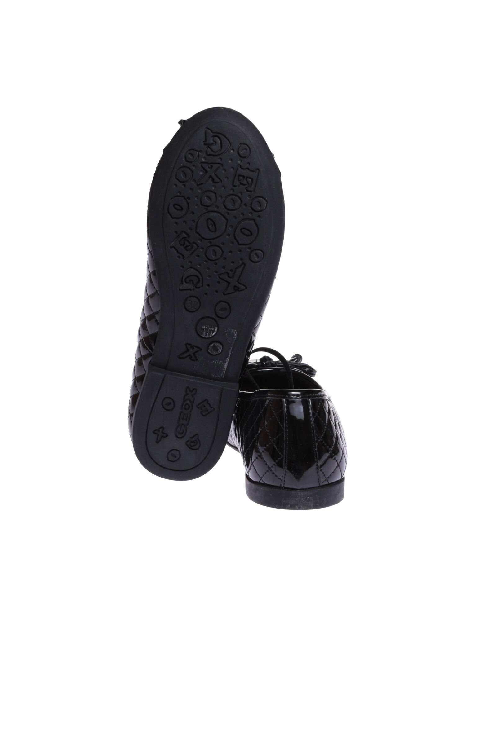 Балетки дев. АРТ.J5455B,чер,н.к-и.лак-тек/тек-н.к