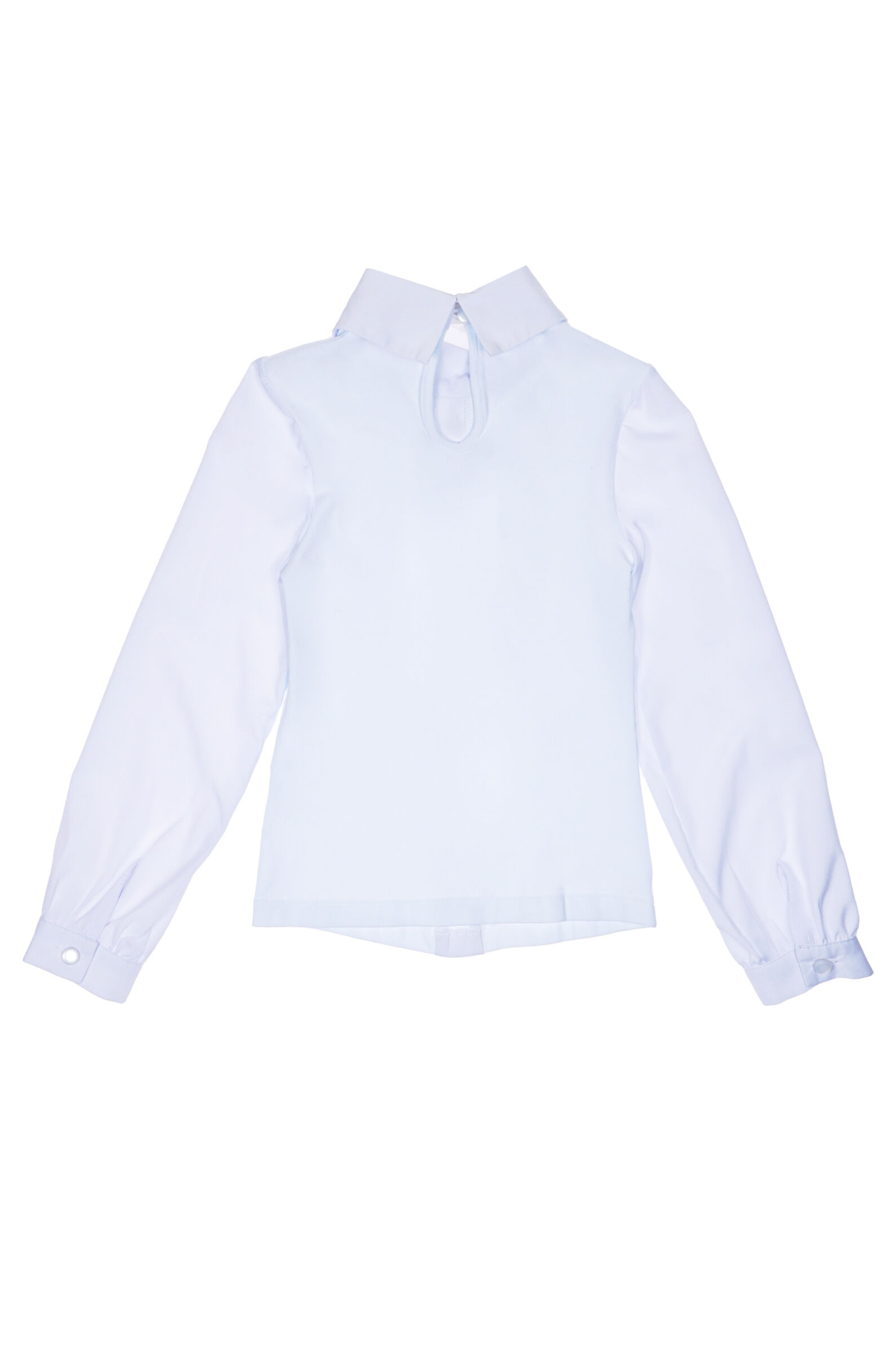 Блузка дев. АРТ.06125,бел,вис-эл