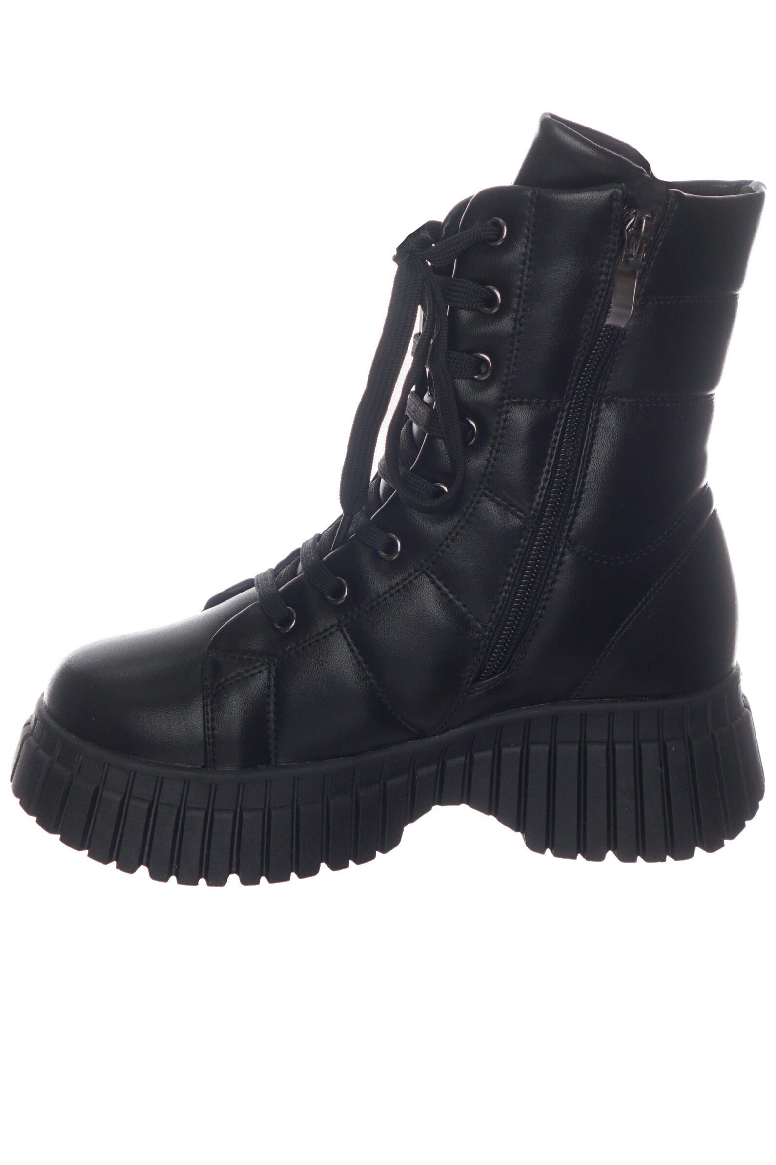 Ботинки дев. АРТ.58-1025C,чер,и.к/шер