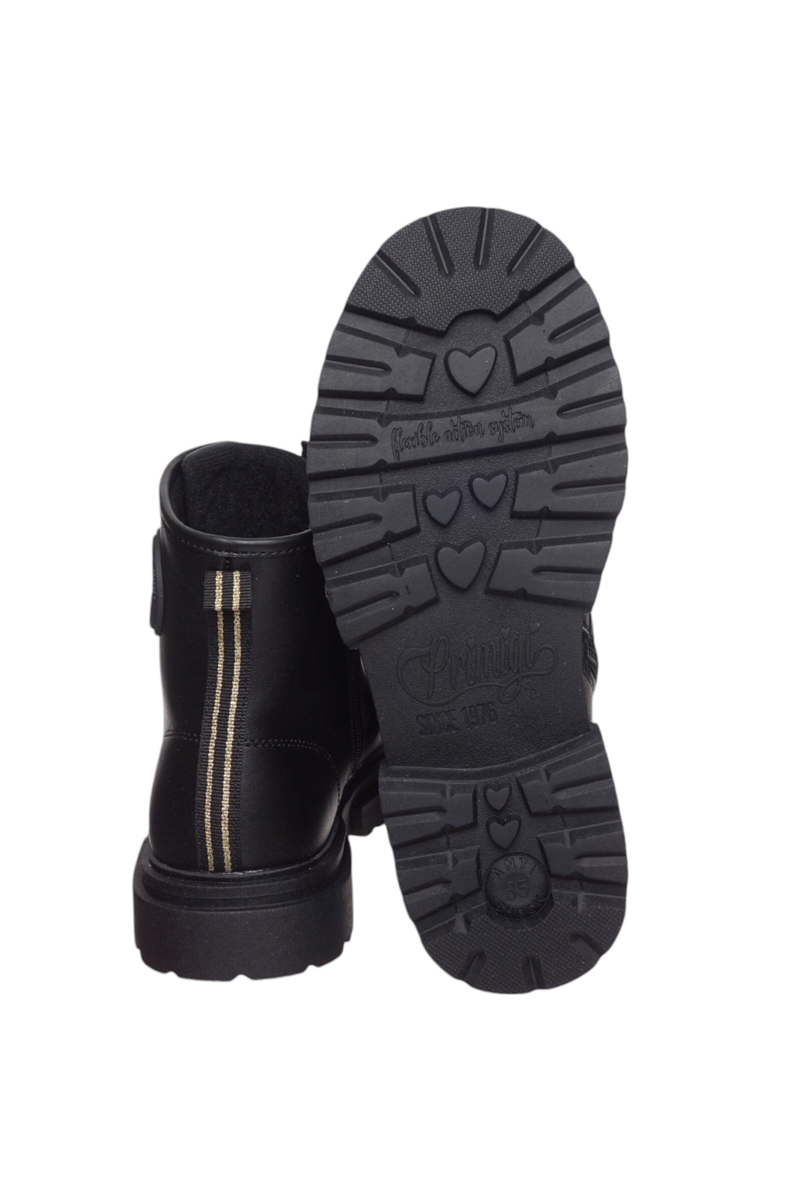 Ботинки дев. АРТ.6975322,чер,и.к/тек