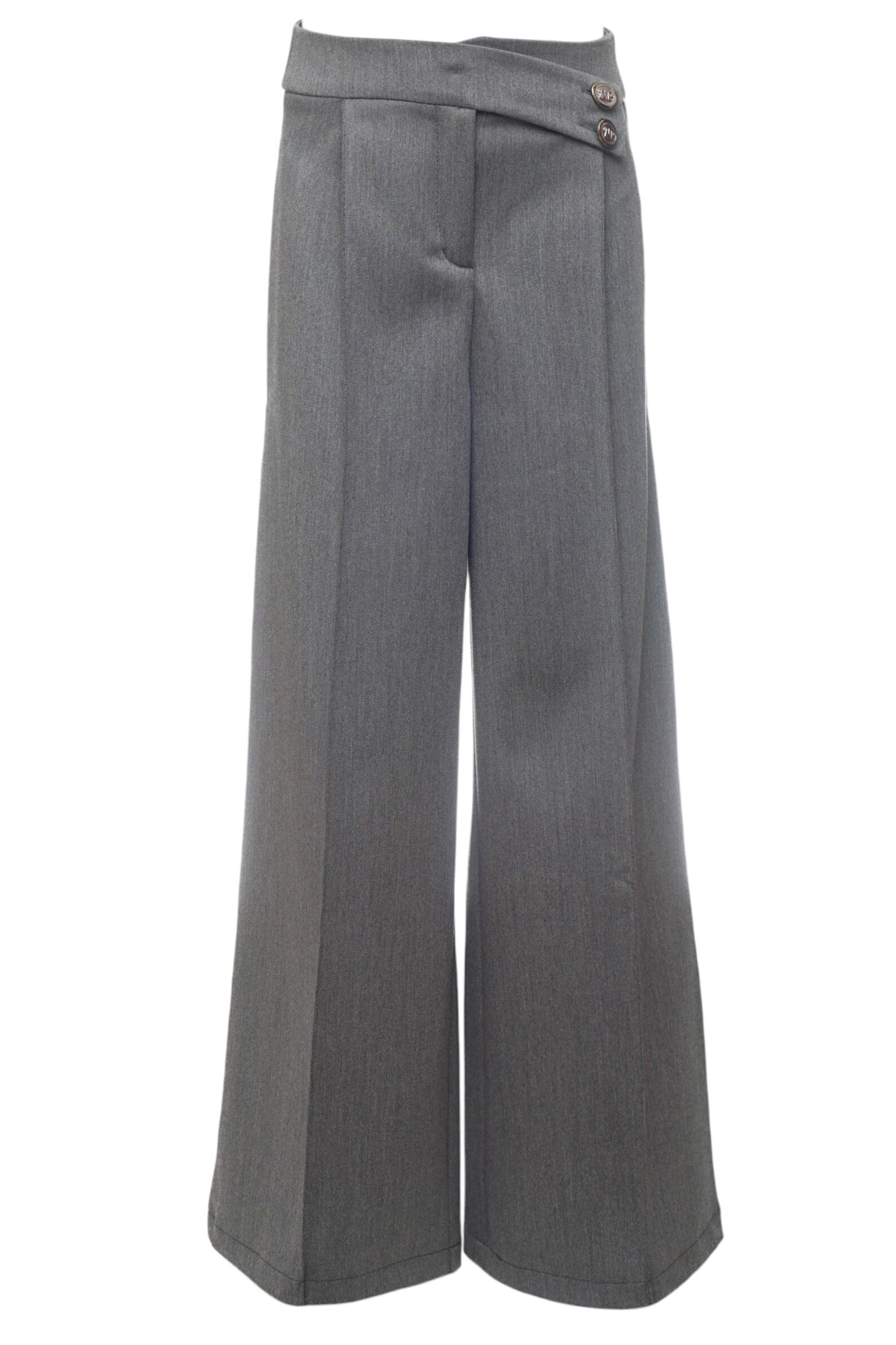 Брюки дев. АРТ.0436,сер,полиэф-вис