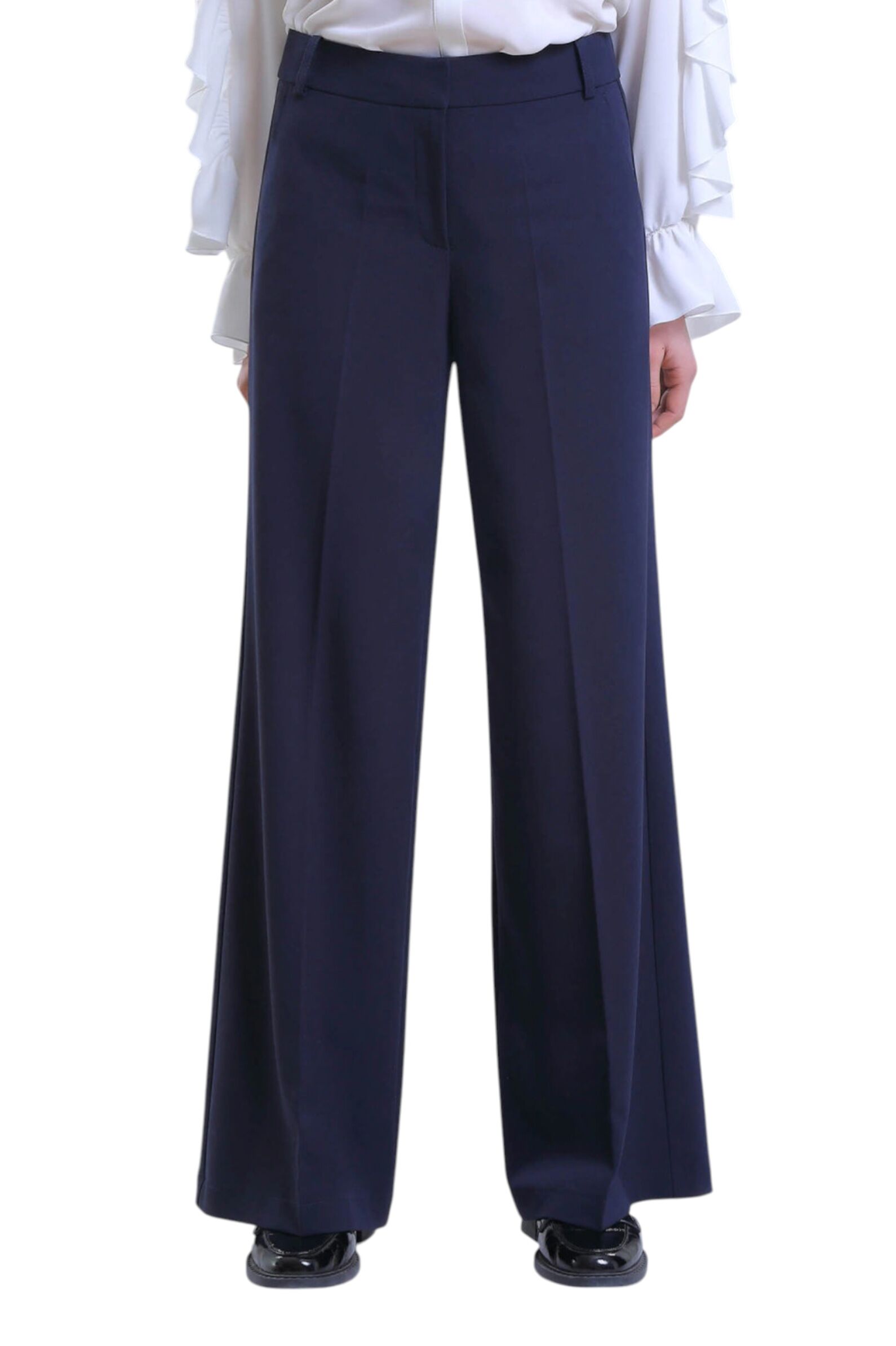 Брюки дев. АРТ.FSL-538-525-ВВОК,син,пэ-вис-эл