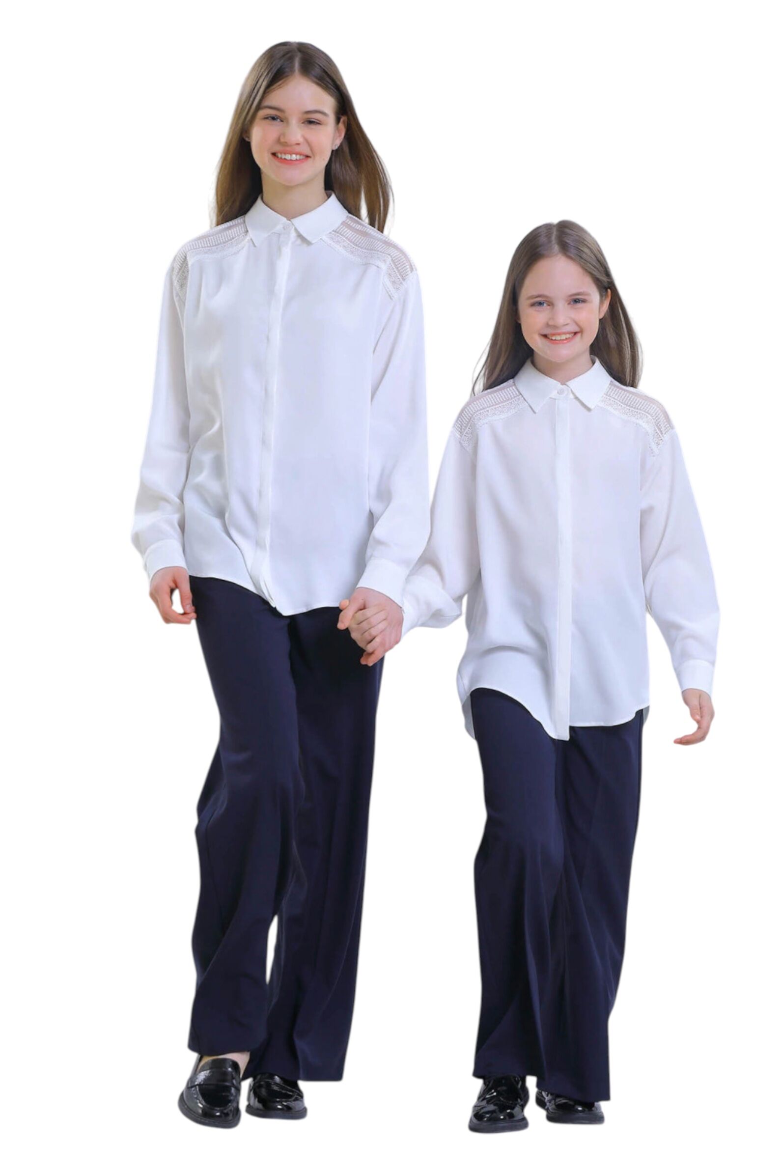 Брюки дев. АРТ.FSL-538-525-ВВОК,син,пэ-вис-эл