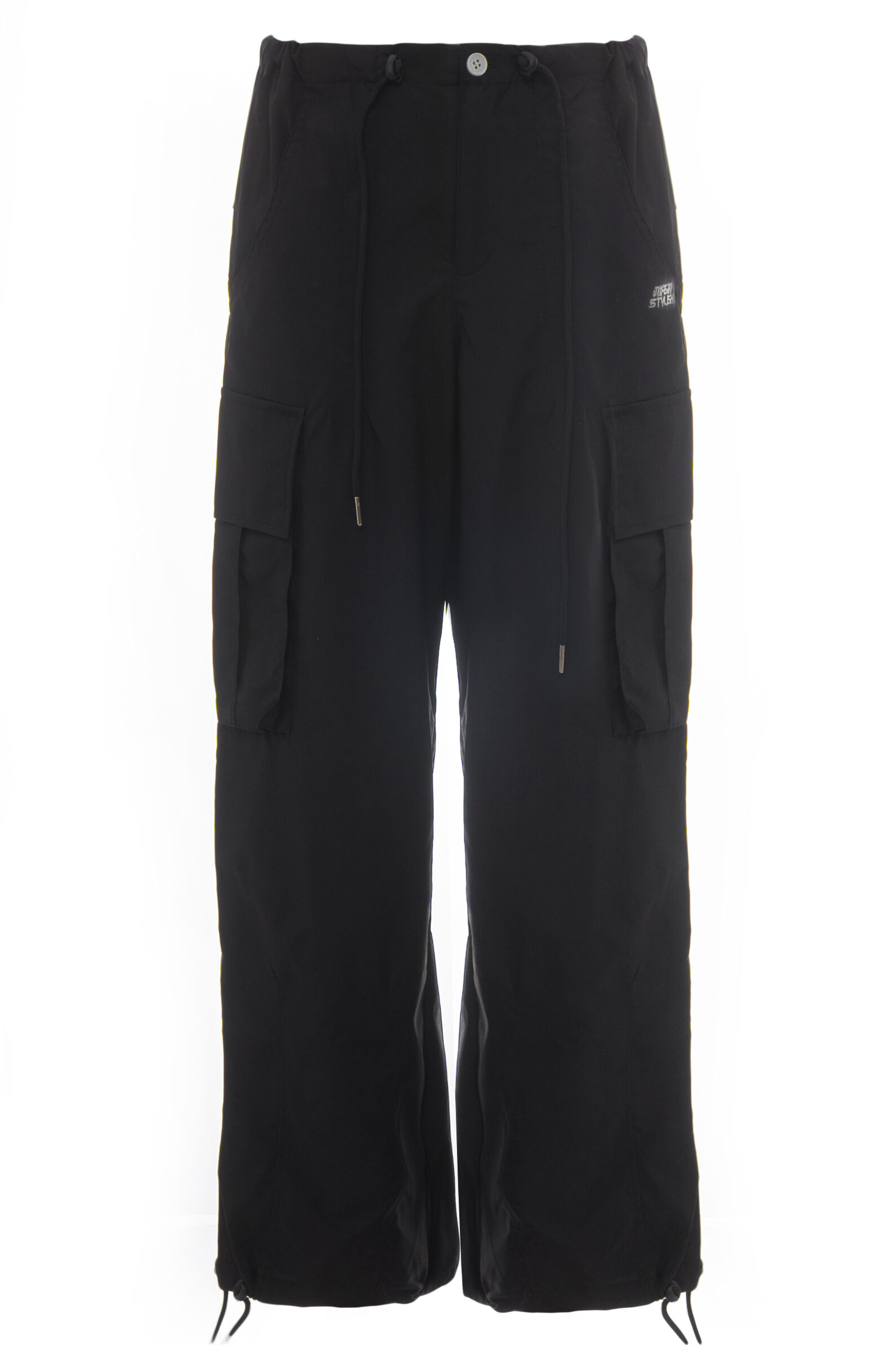 Брюки дев. АРТ.G-TR24100,чер,вис-пэ