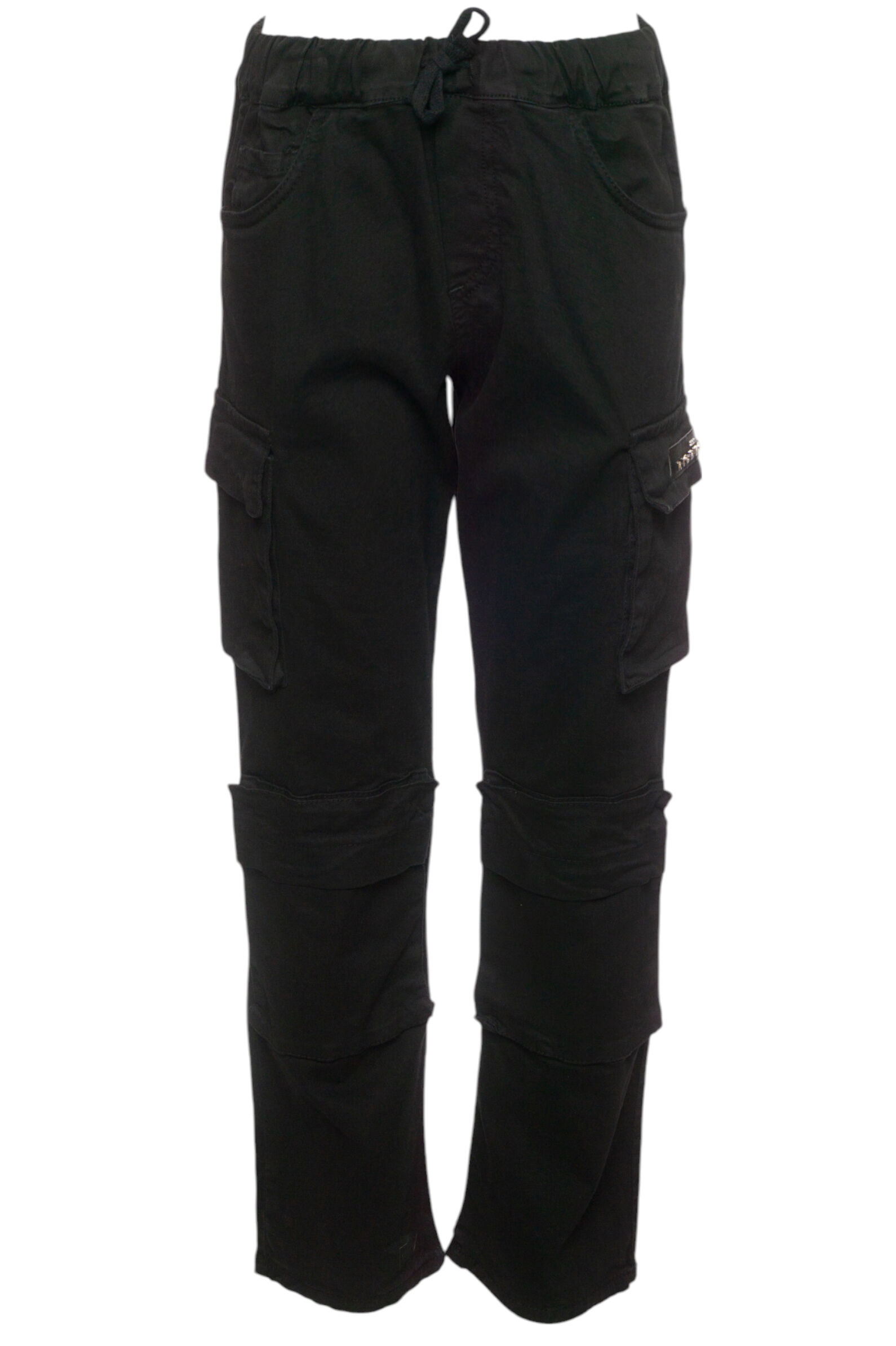 Брюки мал. АРТ.RBA24160PA,чер,хл-эл