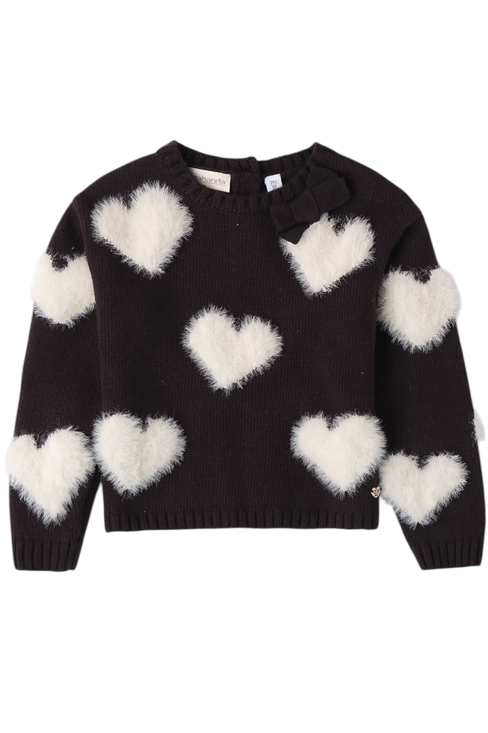 Джемпер дев. АРТ.0.A202.00,чер-бел,нейл-акр-хл-эл