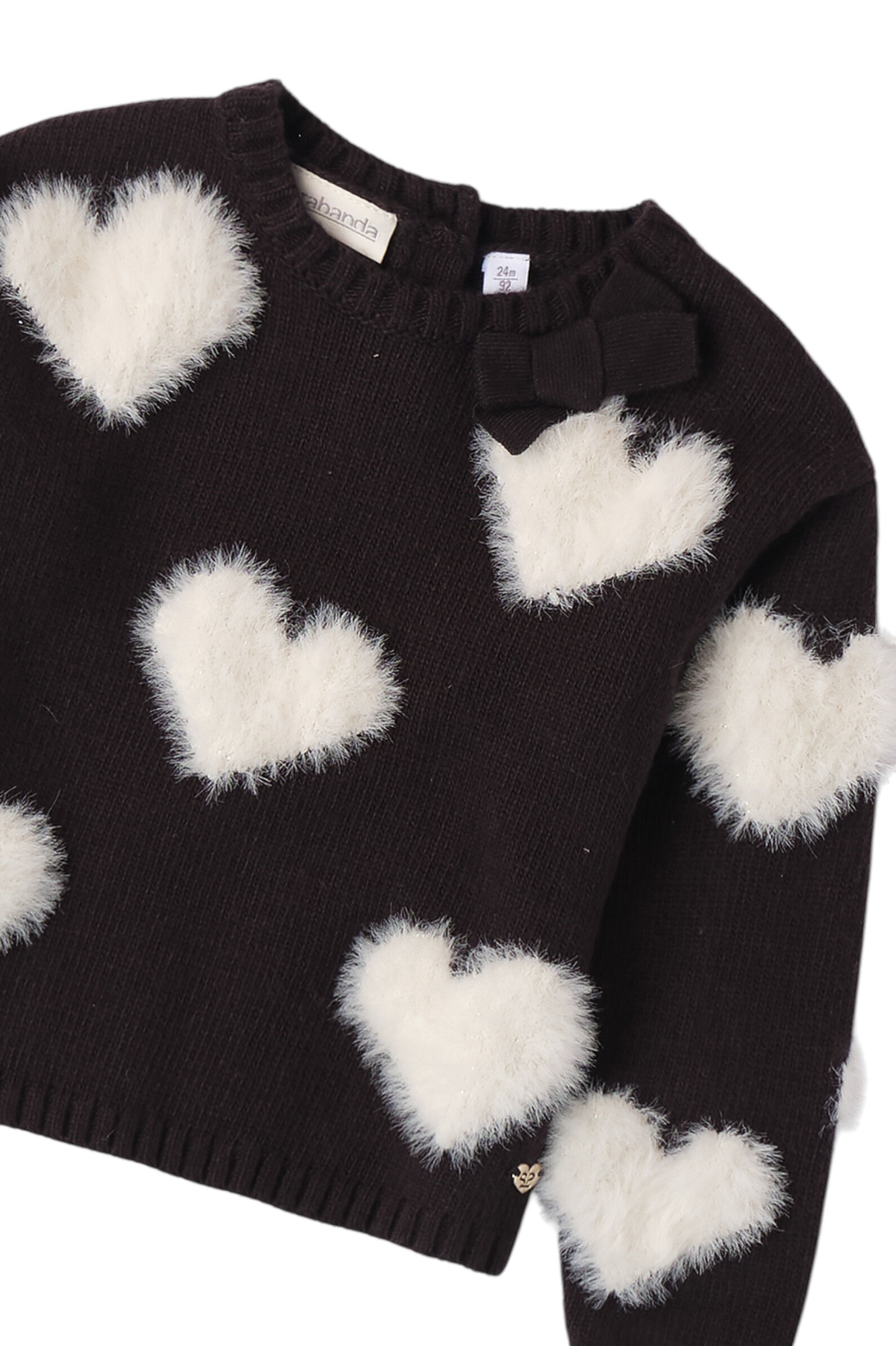 Джемпер дев. АРТ.0.A202.00,чер-бел,нейл-акр-хл-эл