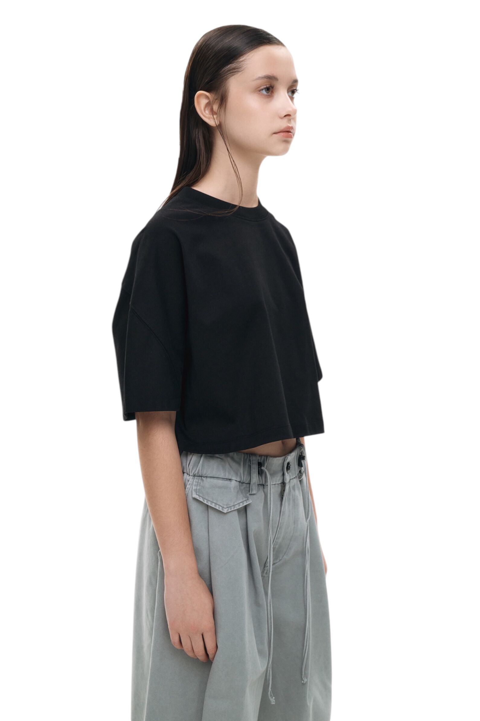 Футболка дев. АРТ.AA235026,чер,хл