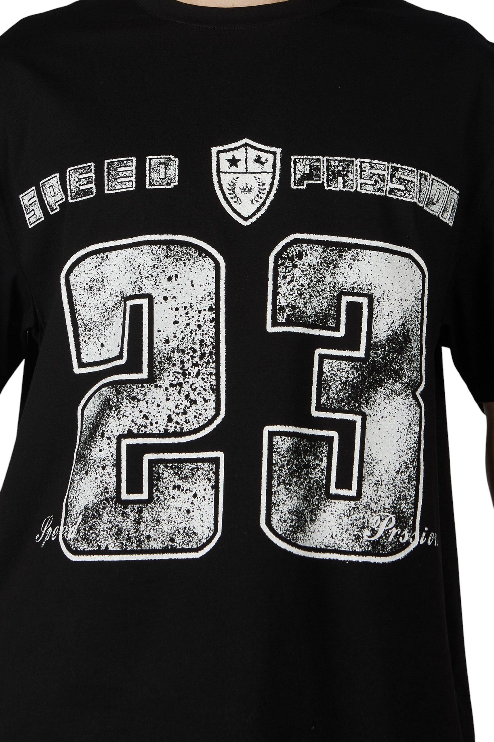 Футболка АРТ.B-TS36046,чер,хл-эл