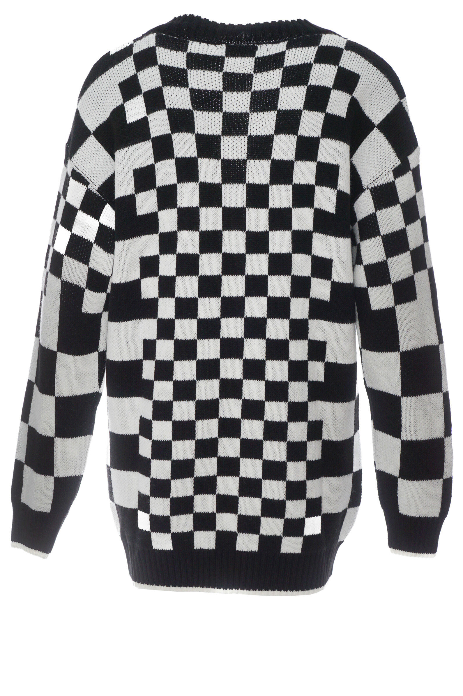 Кардиган дев. АРТ.8074,бел-чер,хл-акр