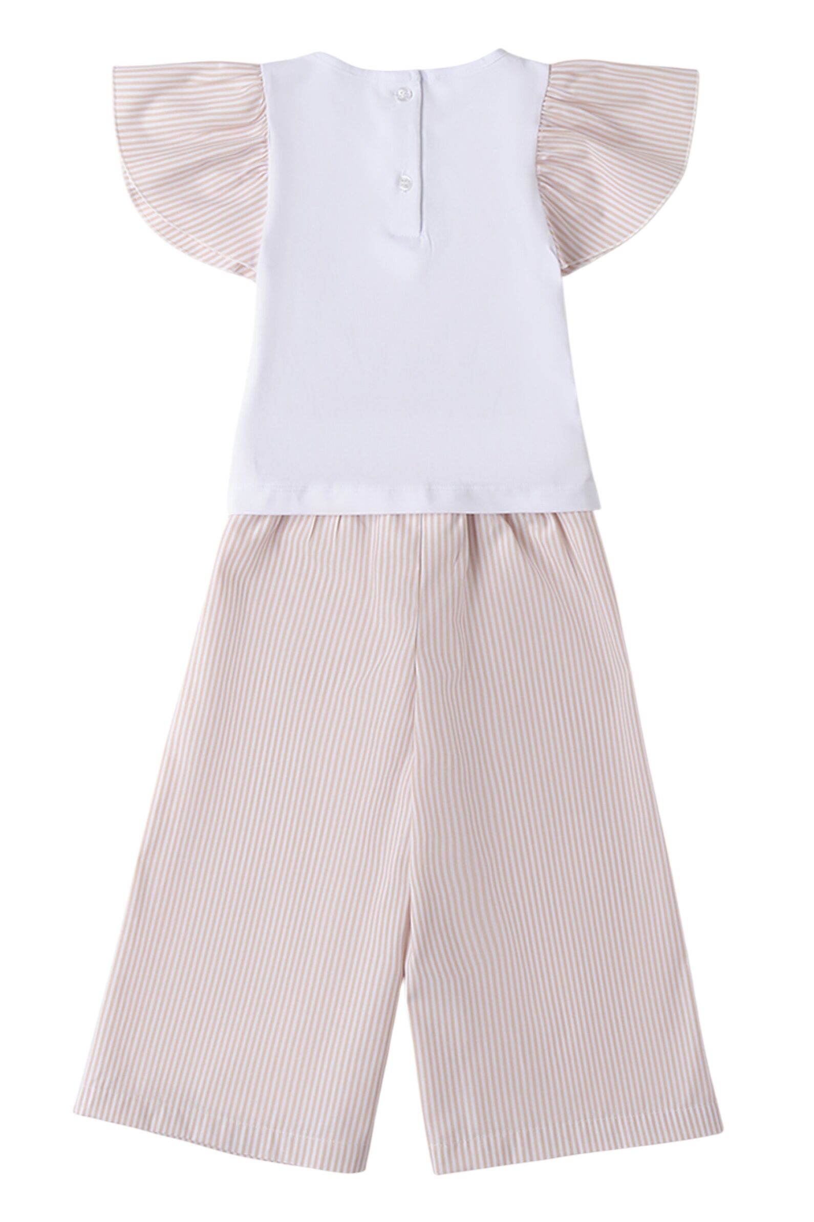 Костюм дев. АРТ.4.B308.00,беж-бел,хл-пэ