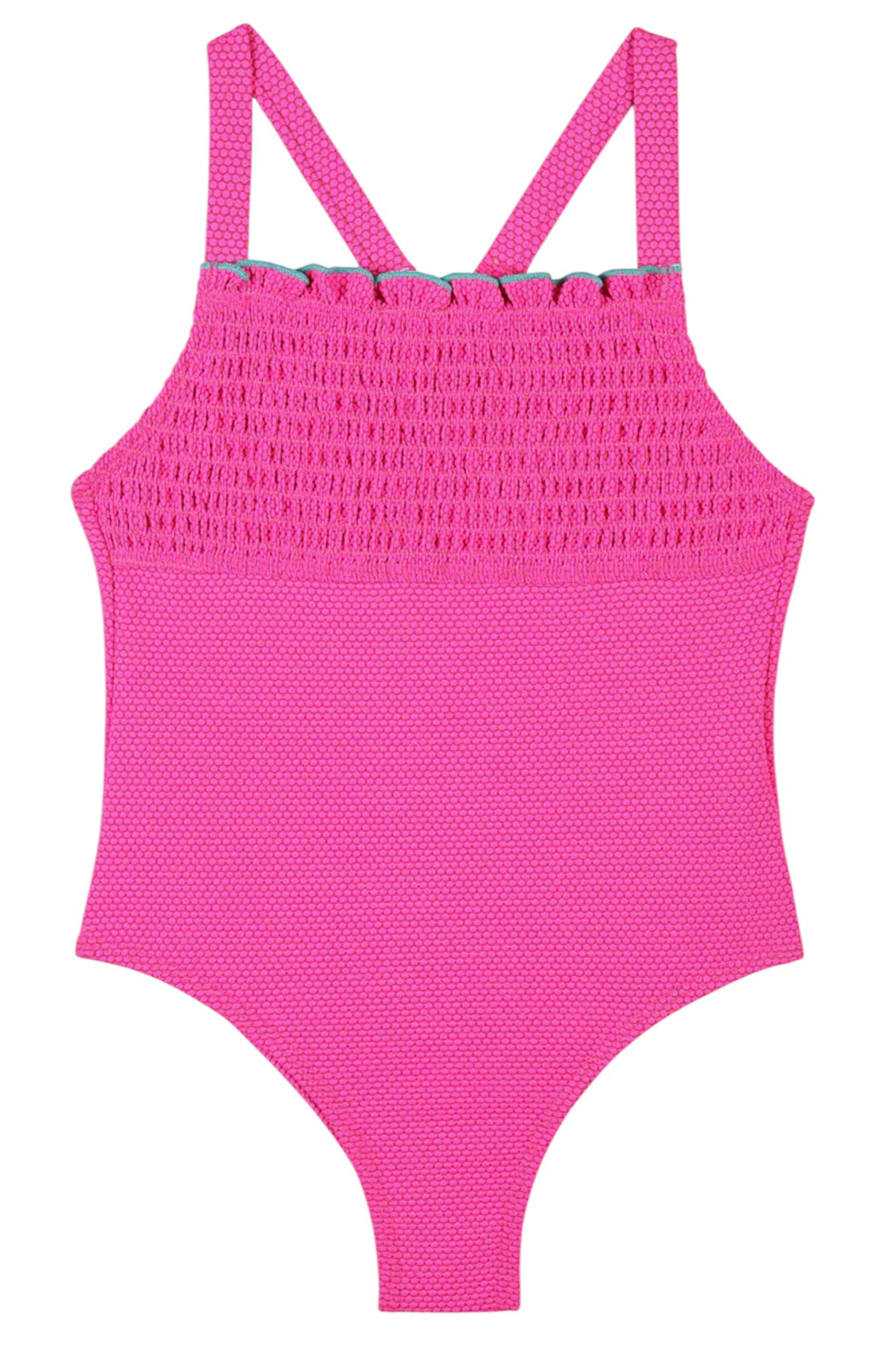 Купальник дев. АРТ.U21042/47A,роз,па-эл