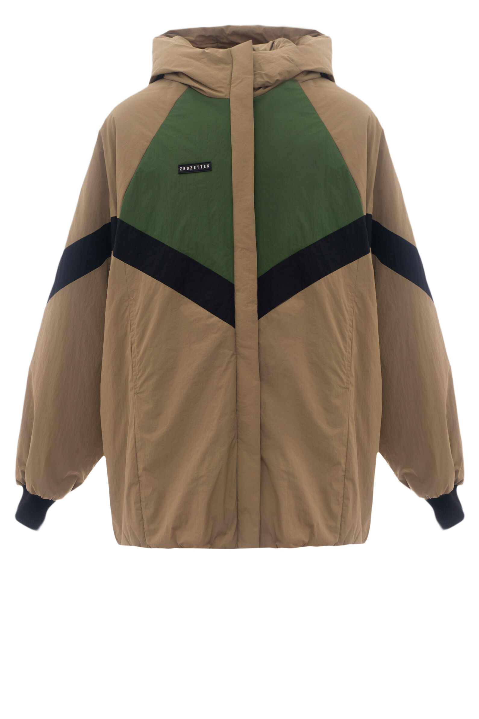 Куртка дев. АРТ.Dizzy,беж-зел,полиэ/аляска