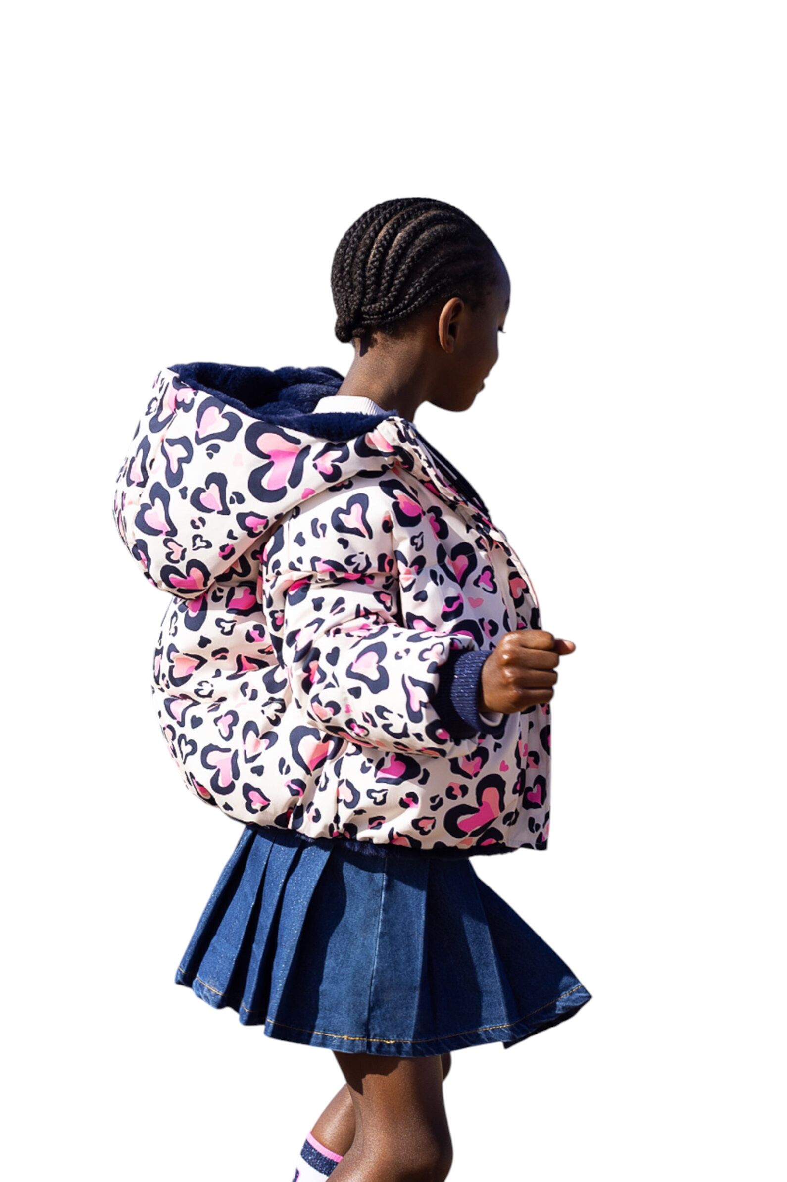 Куртка дев. АРТ.U21355/47V,мол-роз,пэ/пэ