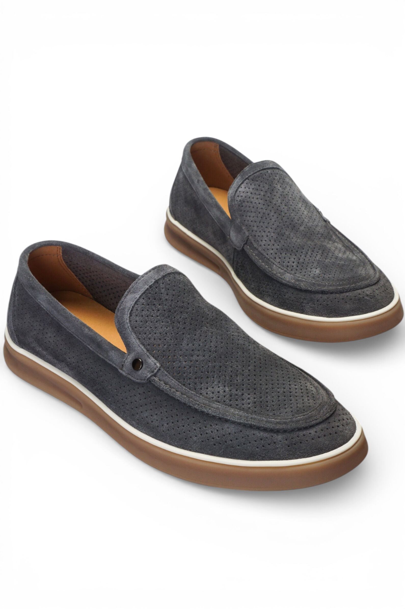 Лоферы муж.АРТ.KD9-18-2D-239,сер,н.з/н.к-тек