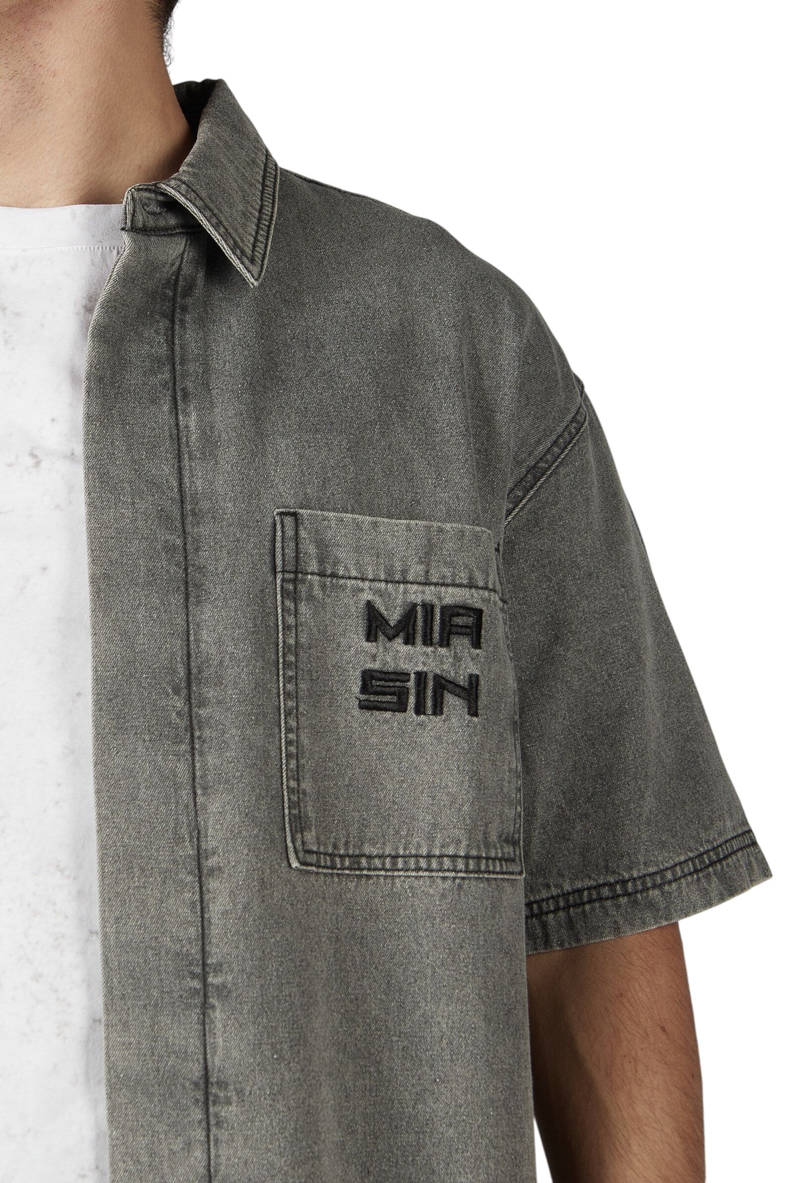 Рубашка мал.АРТ.B-SH36015,сер,хл