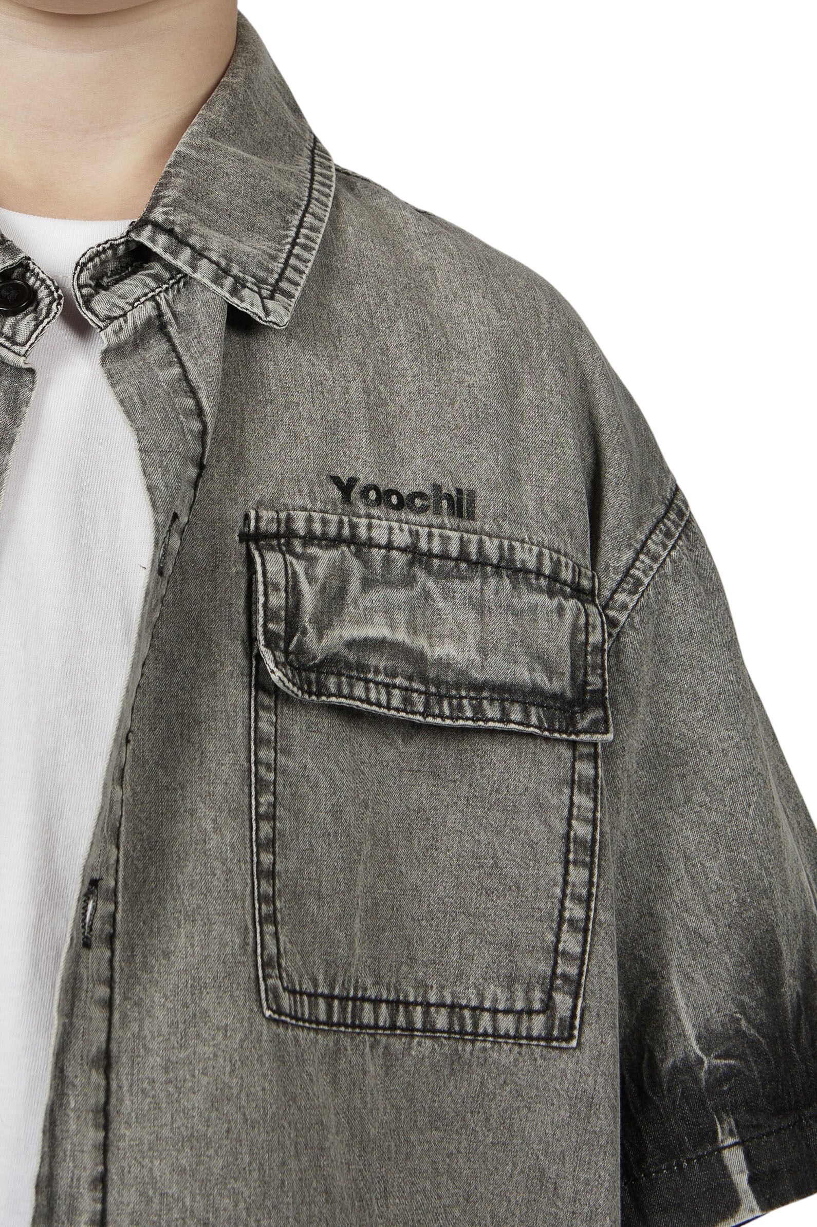 Рубашка мал.АРТ.B-SH36115,сер,хл