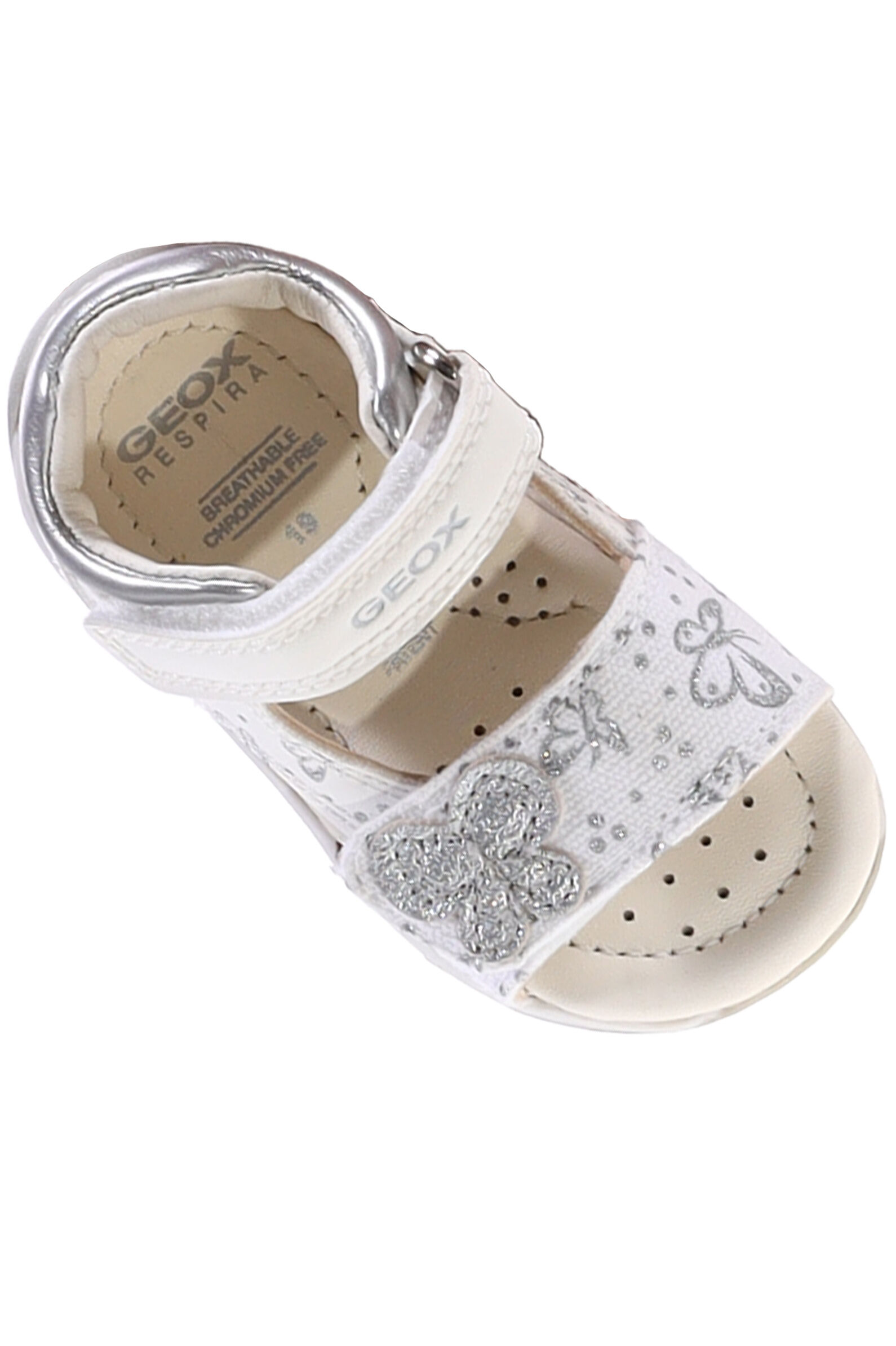 Сандалии дев. АРТ.B250YC,бел-сереб,и.к-тек/н.к