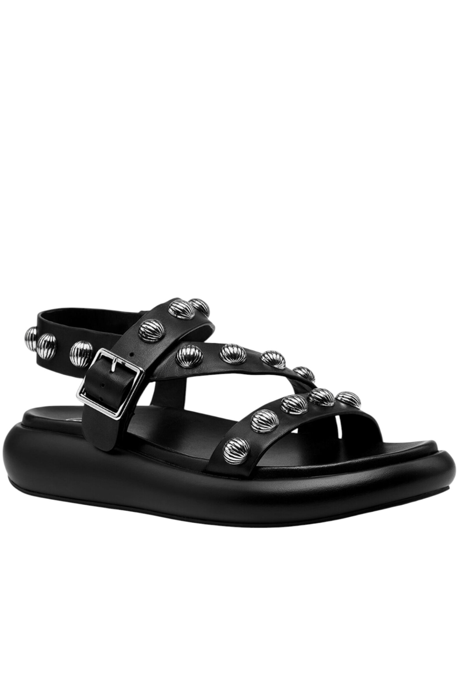 Сандалии жен. АРТ.SS25-M-150522-001,чер-сереб,н.к/н.к