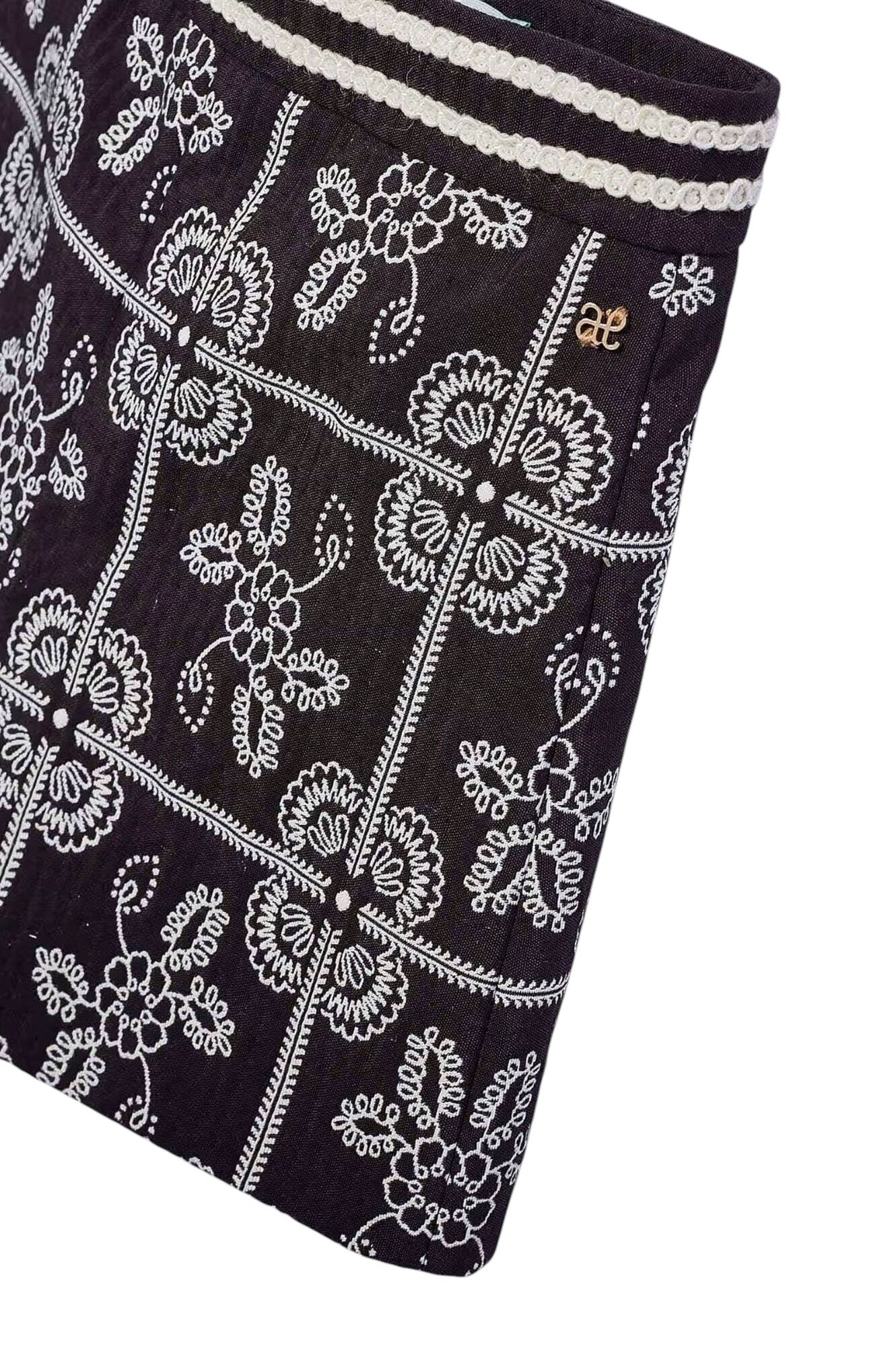 Шорты дев. АРТ.5715,чер-бел,пэ-хл