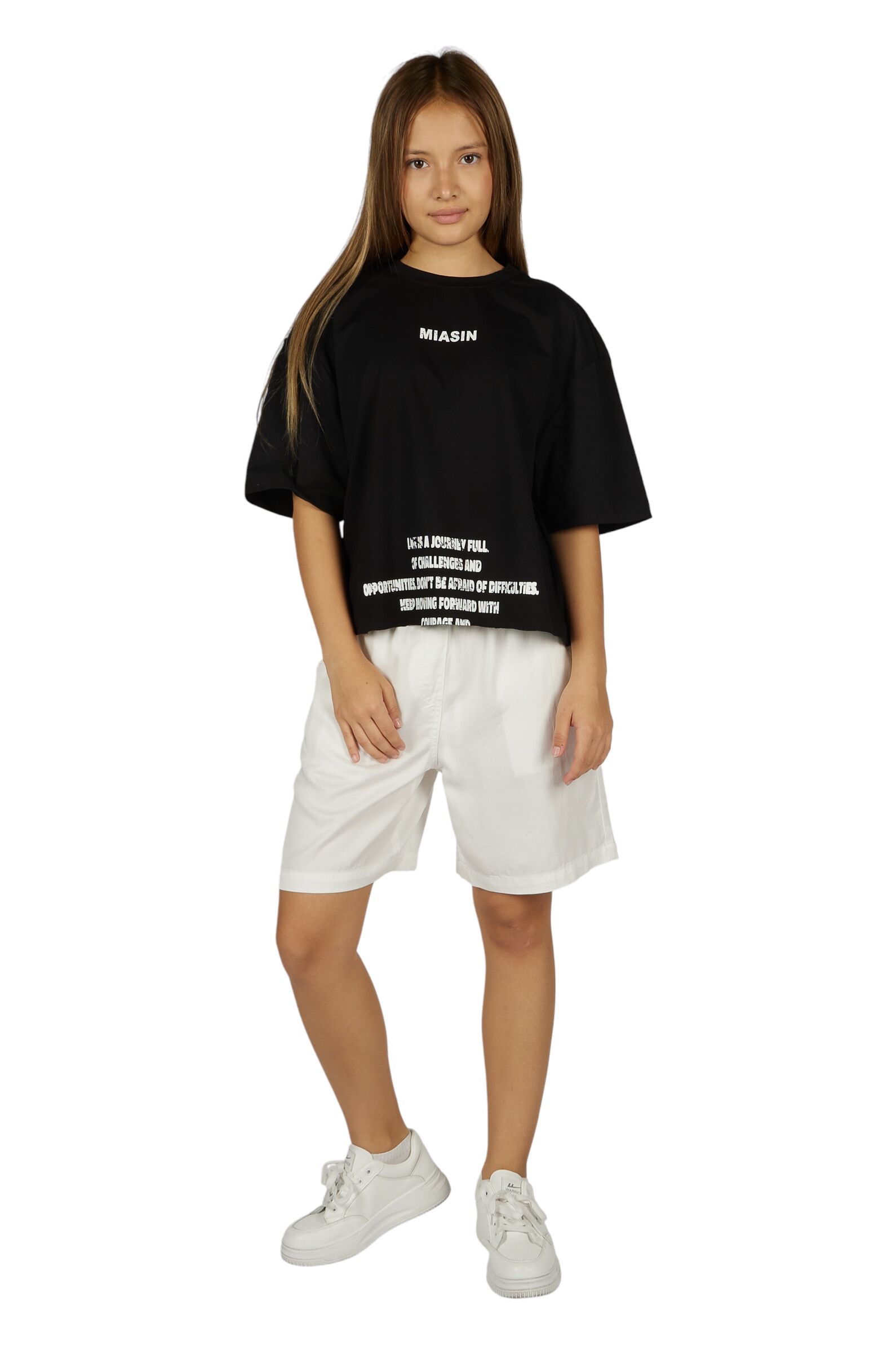 Шорты дев. АРТ.G-JN26098,бел,тенсель