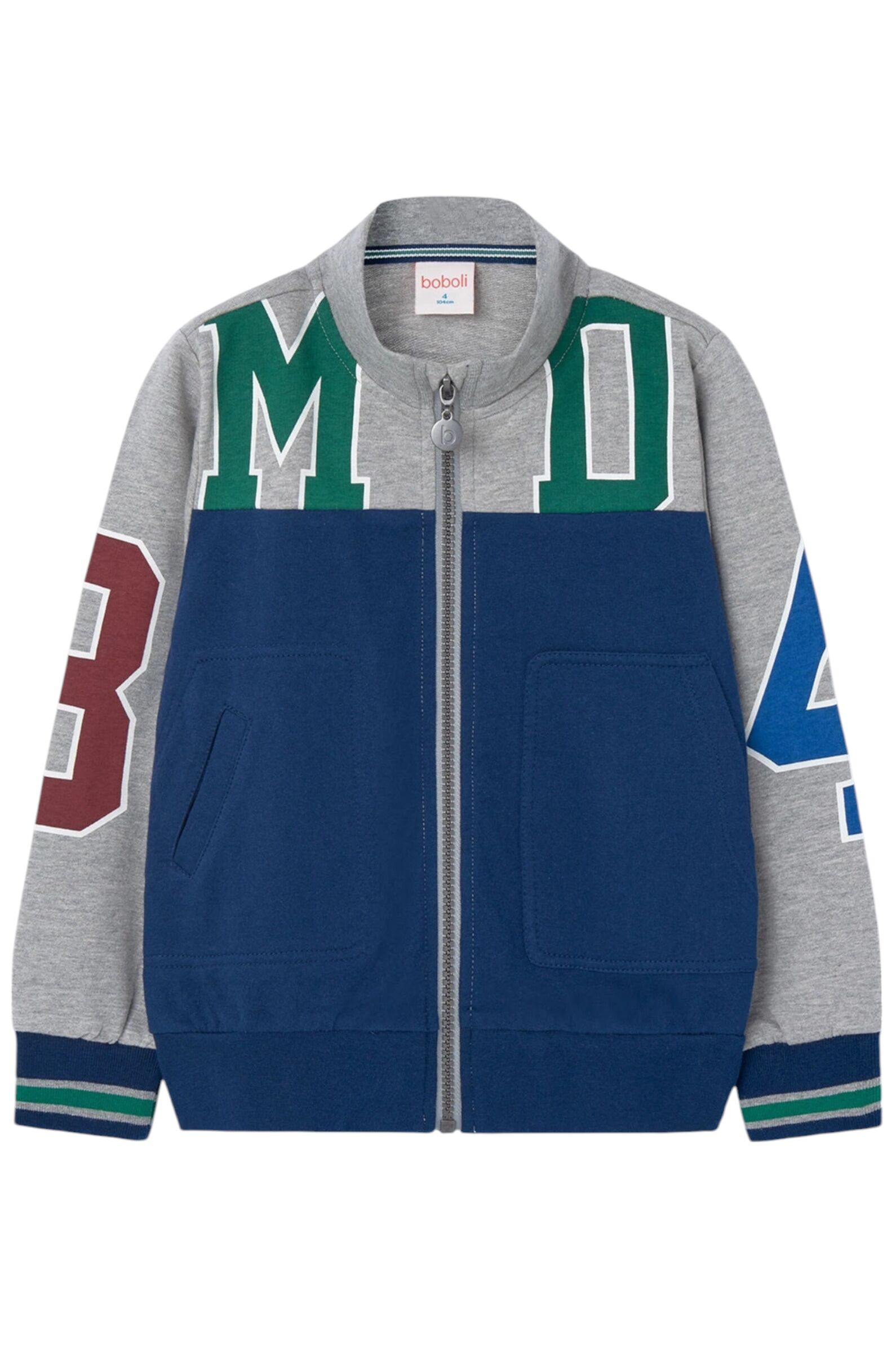 Толстовка мал. АРТ.509262,син-сер,хл-пэ