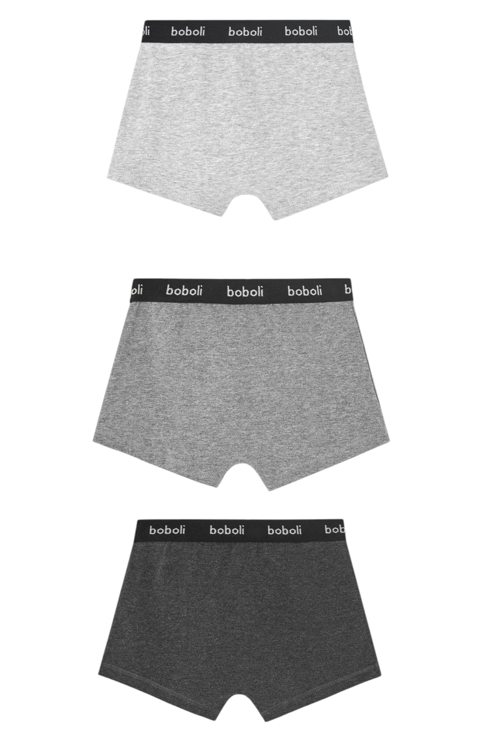 Трусы(3шт) мал. АРТ.930079,сер,хл-эл