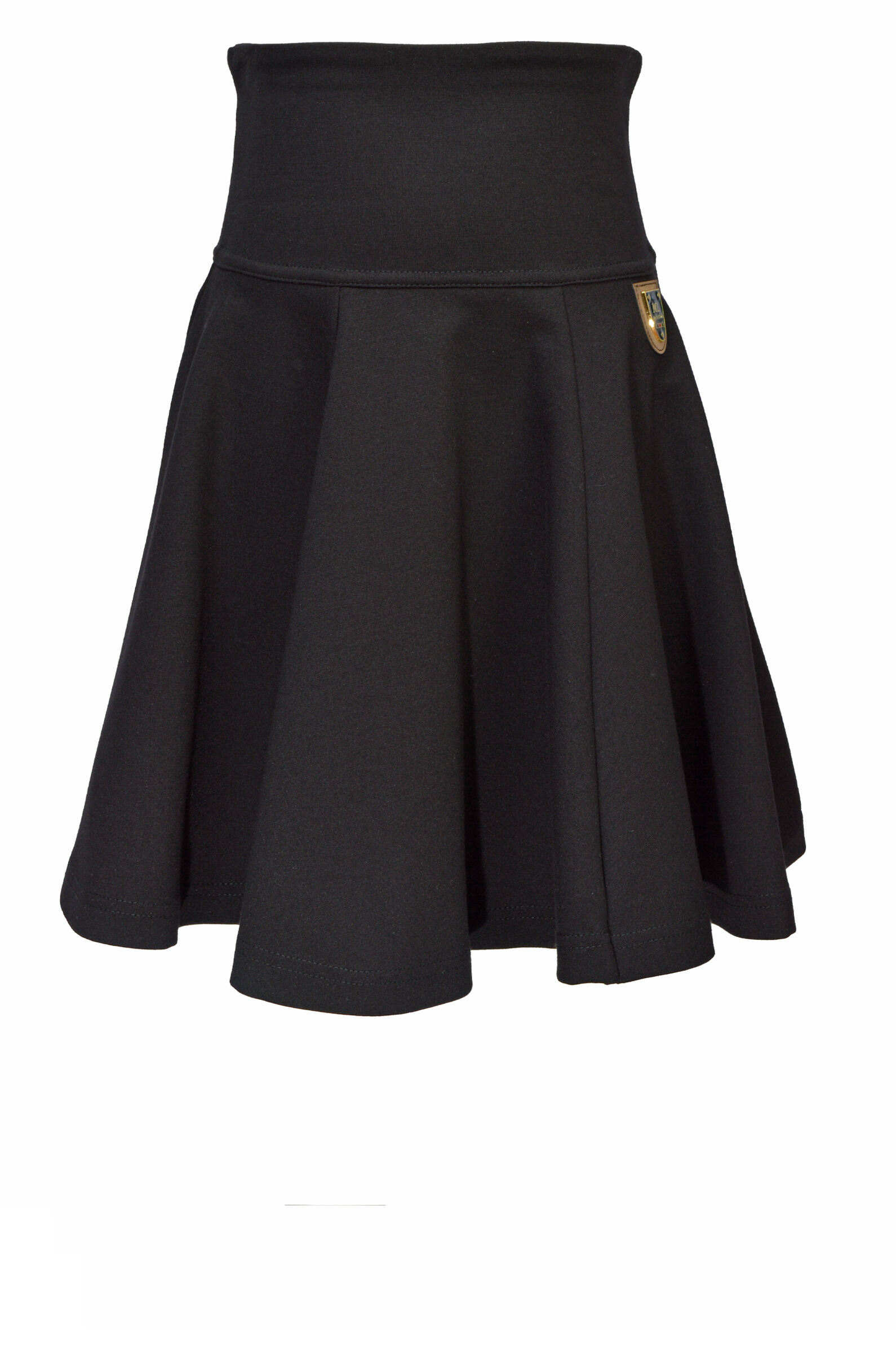 Юбка дев. АРТ.2067/2-522-ТВК-340,чер,вис-па-эл