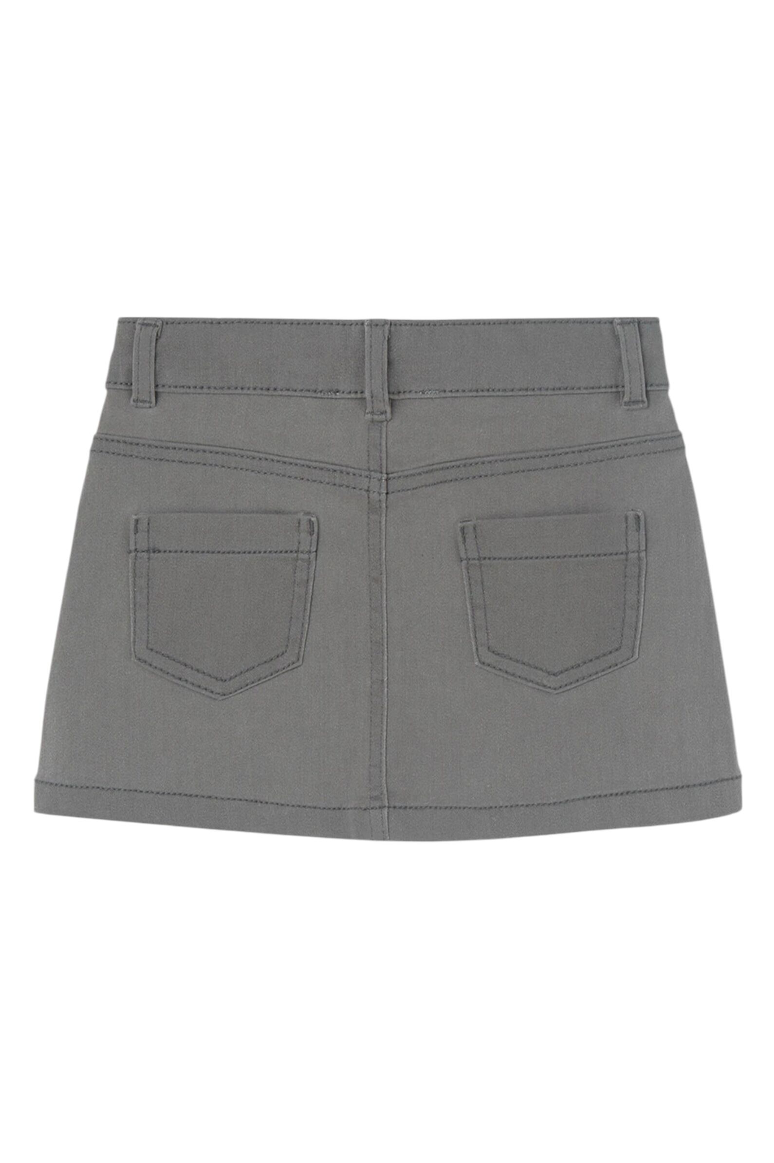 Юбка дев. АРТ.419228,сер,хл-пэ-эл