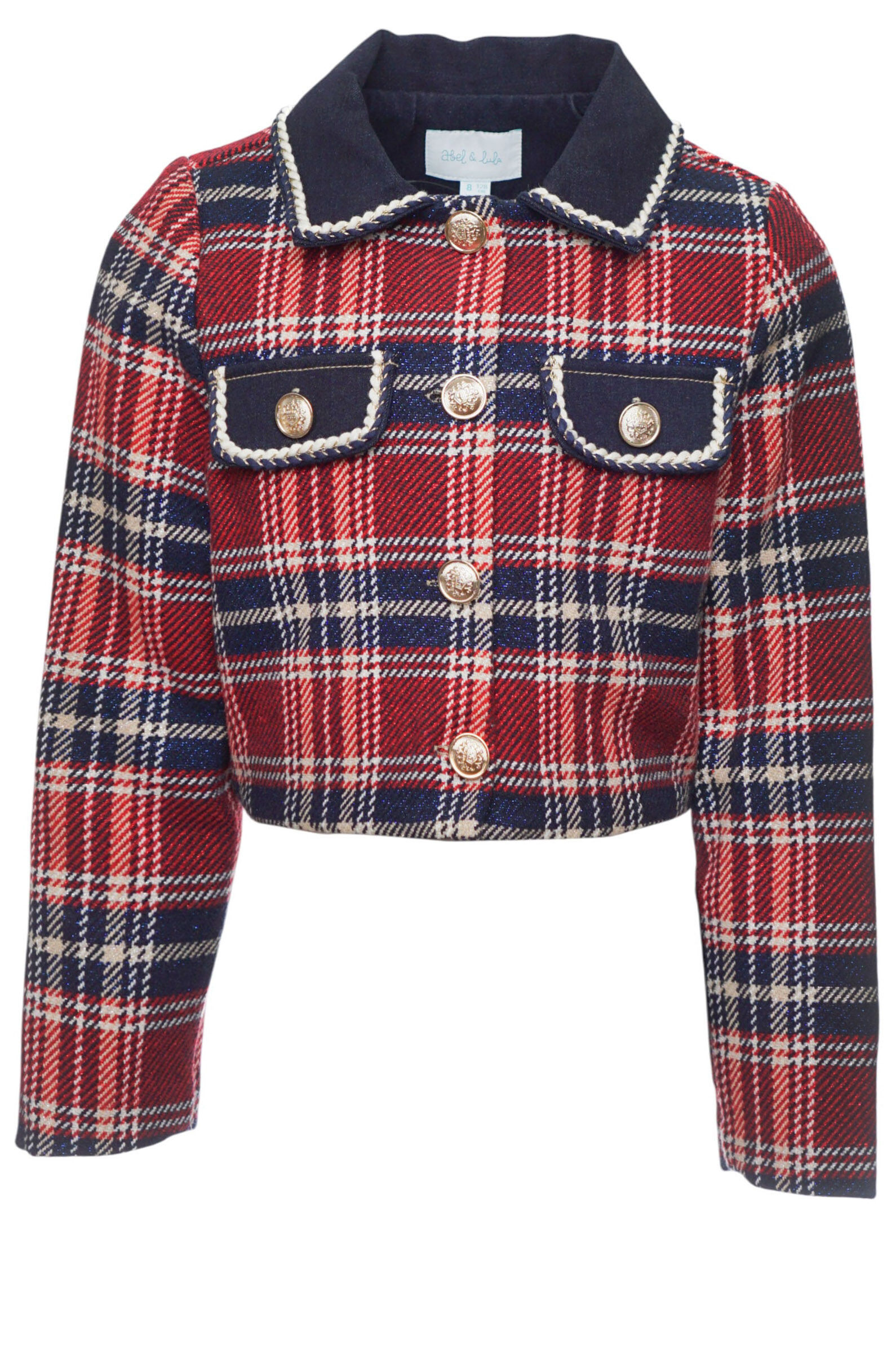 Жакет дев. АРТ.5831,крас-син,пэ-акр-хл-вис-пэ